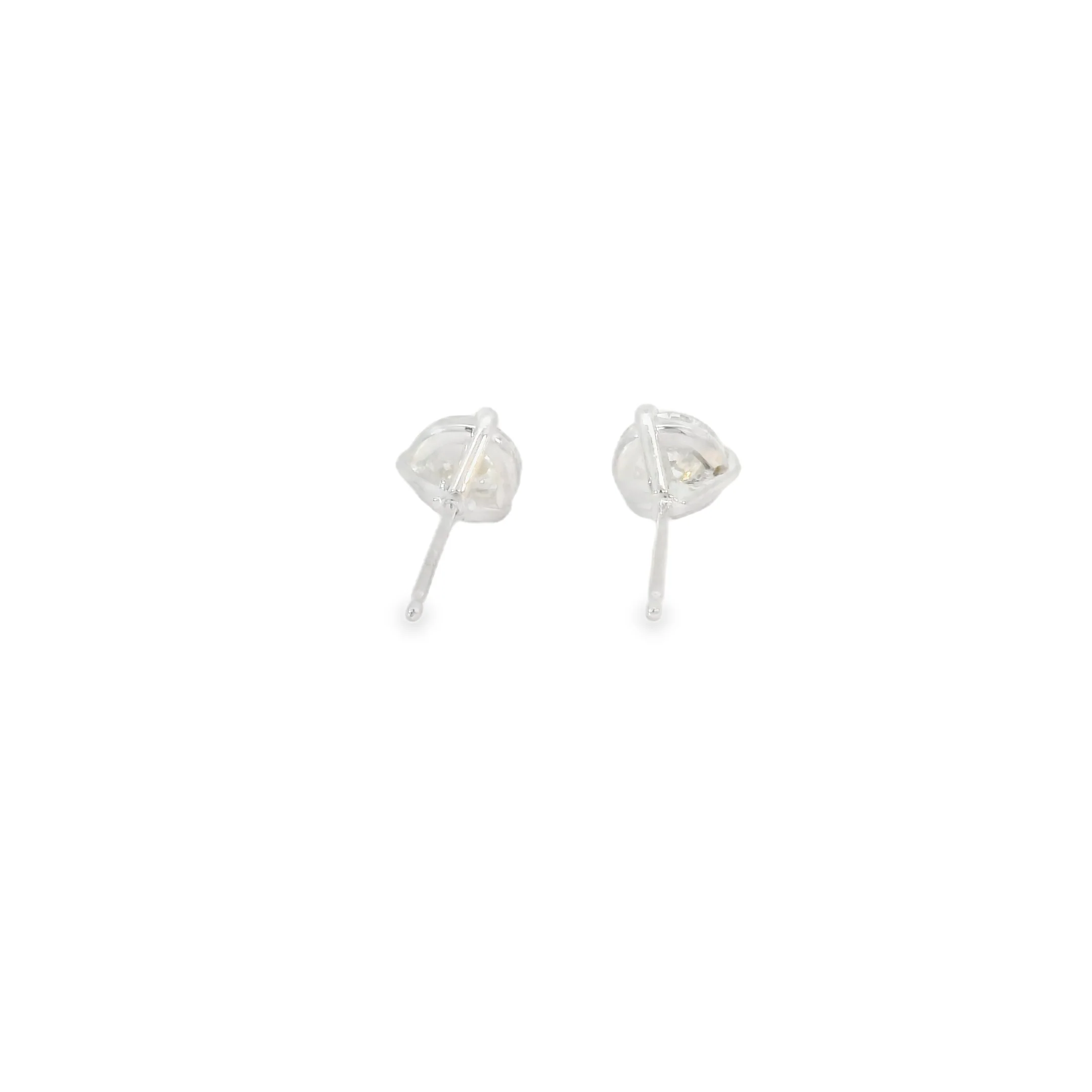 0.75CT Diamond Solitaire Earrings - Image 3
