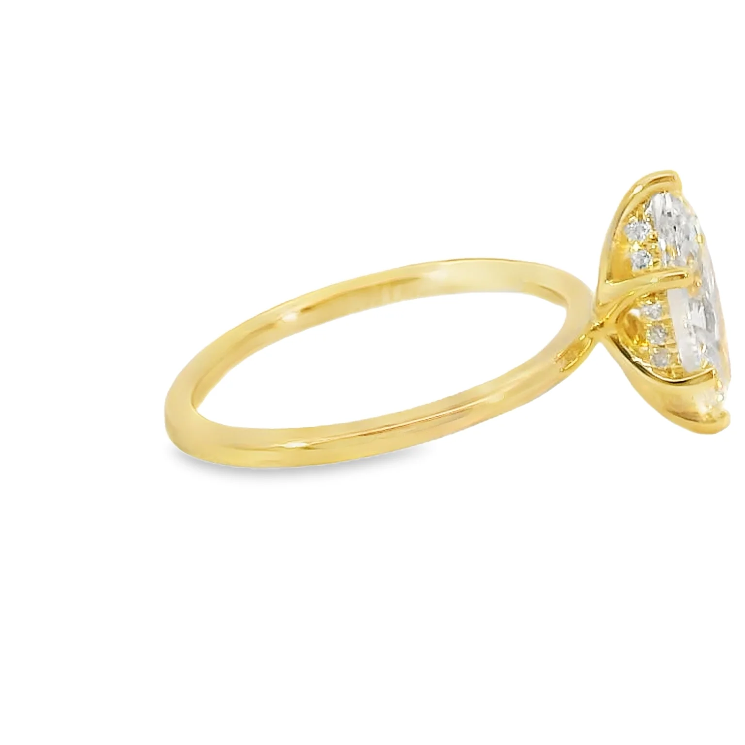 1.5 CT Marquise Lab Grown Engagement Ring - Image 4