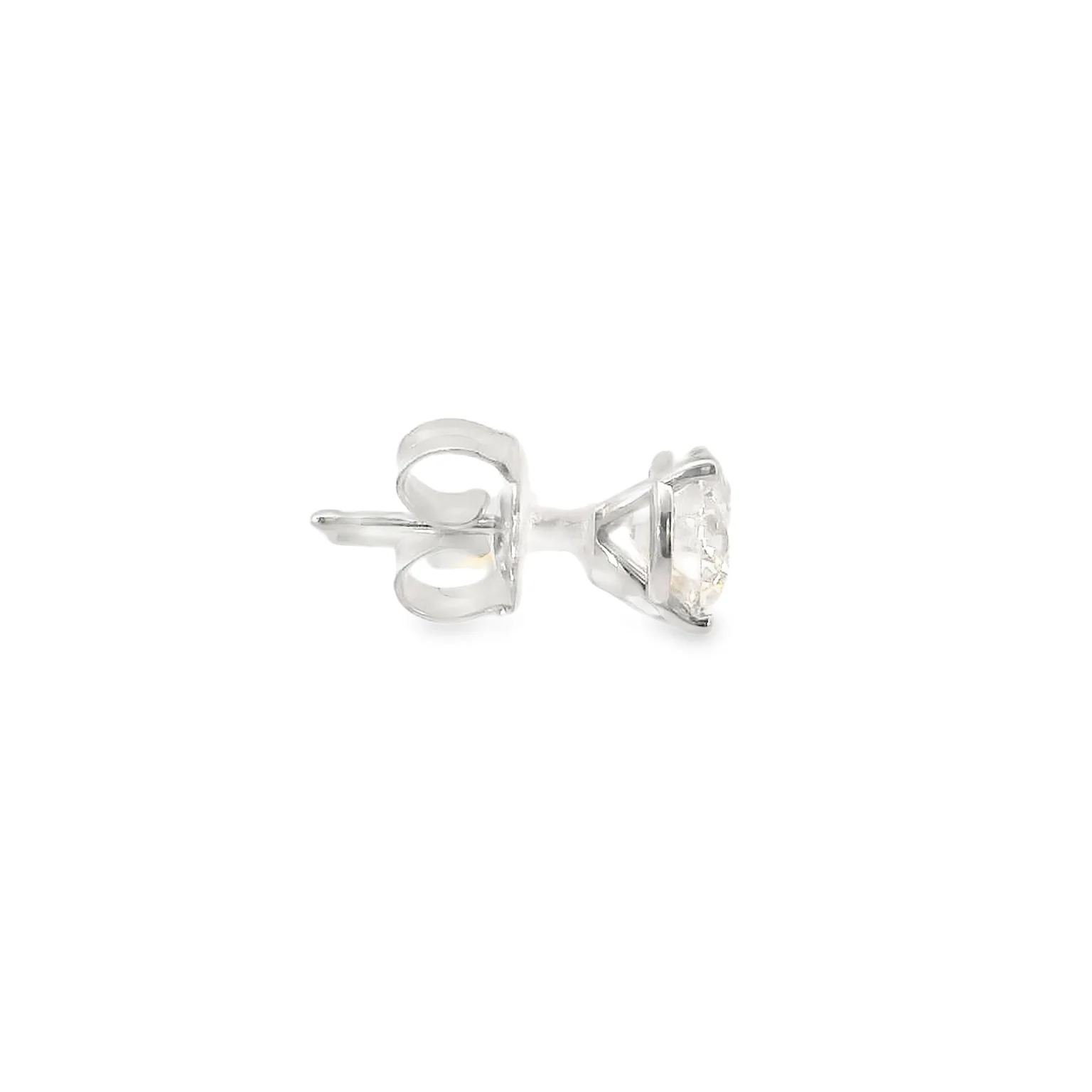 1.80 CT Diamond Solitaire Earrings - Image 2