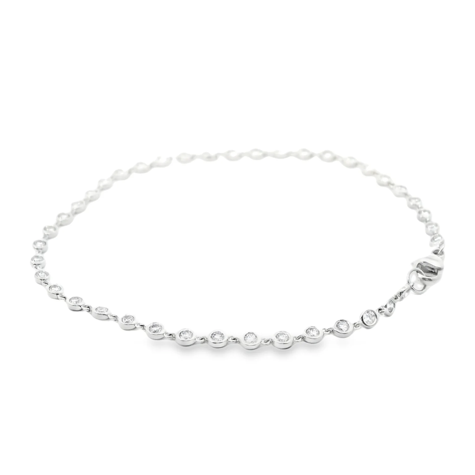 1 Carat Diamond Bezel Tennis Bracelet - Image 3