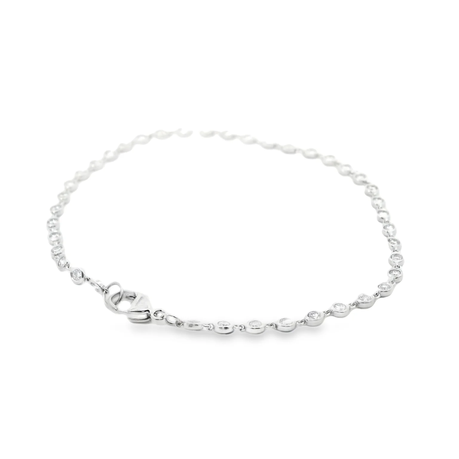 1 Carat Diamond Bezel Tennis Bracelet - Image 4