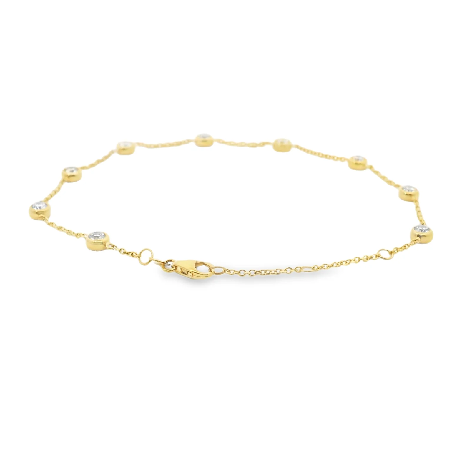 1 Carat Diamond Station Bracelet - Image 3