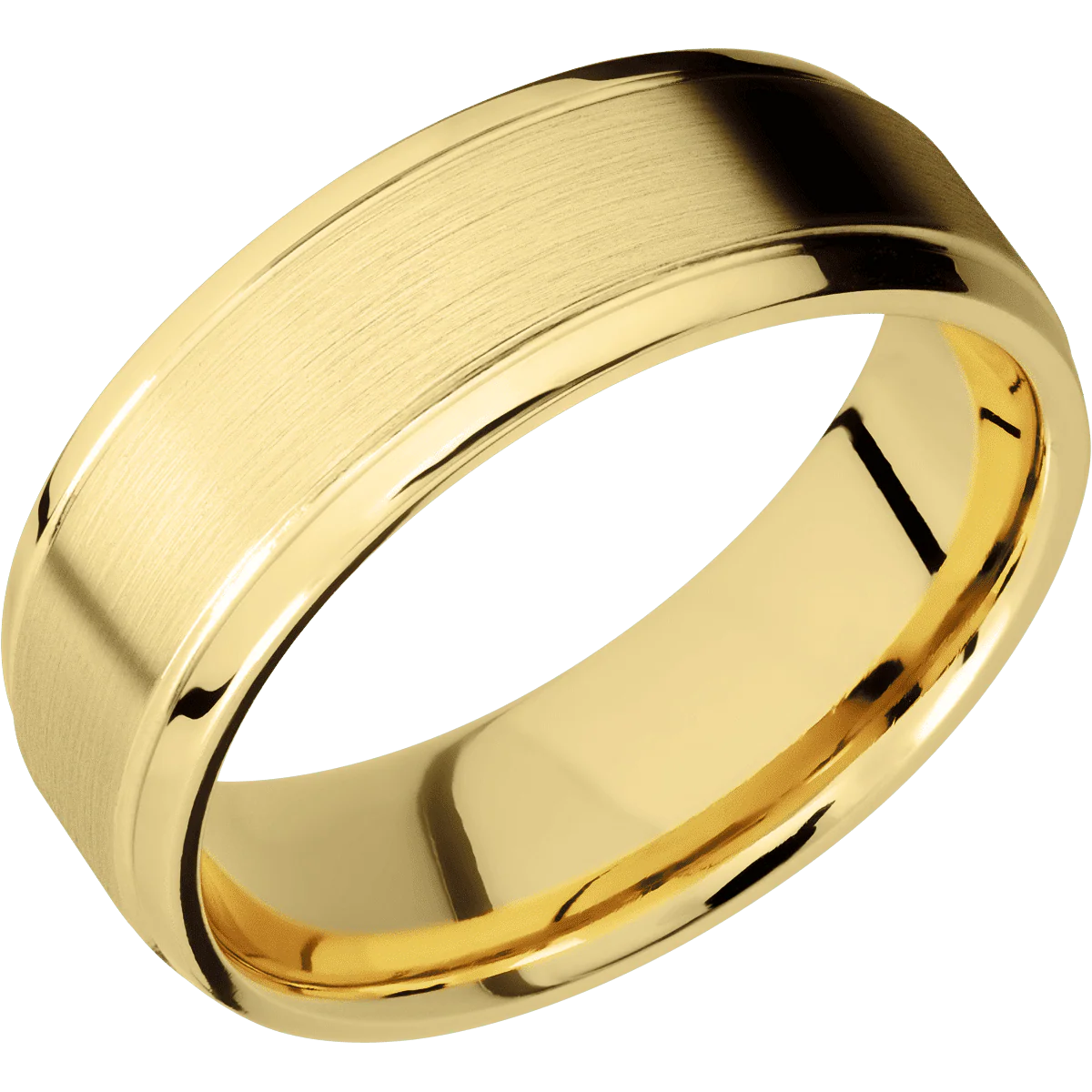 14K Yellow Gold + Satin , Polish Finish - Image 2