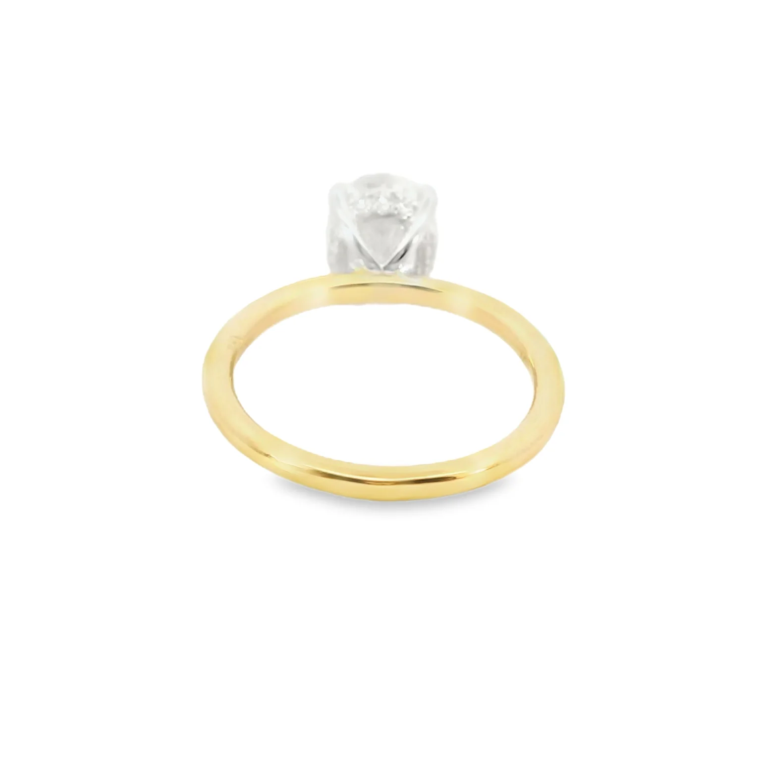 2.00 CT. Oval Lab Grown Diamond Engagement Ring - Image 3