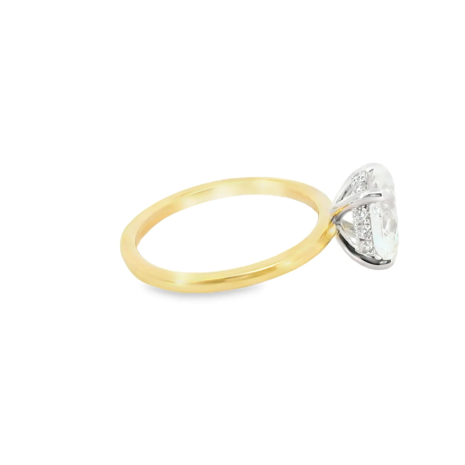 2.00 CT. Oval Lab Grown Diamond Engagement Ring - Image 4