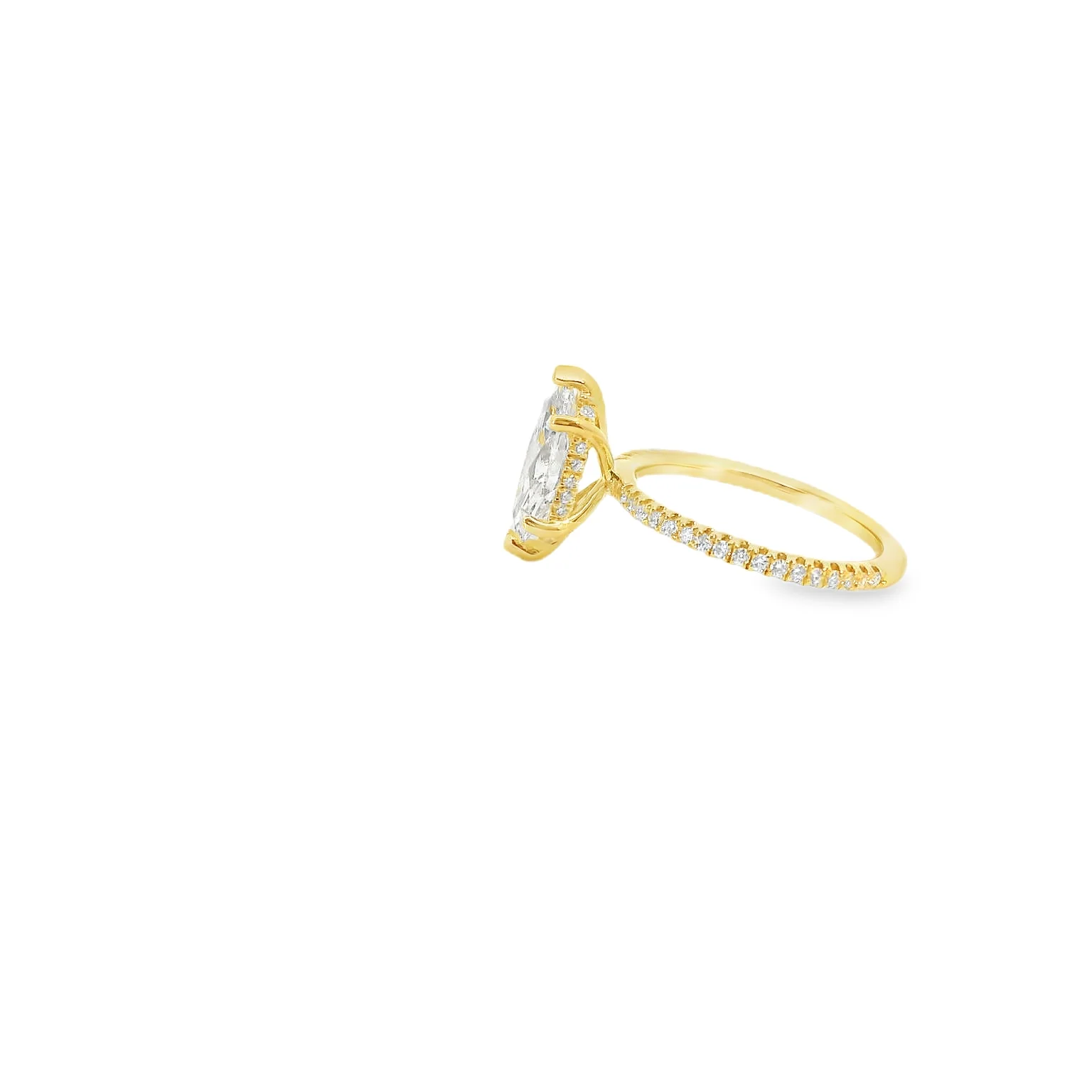2.32 ct tw Lab Grown Diamond Marqusie Engagement Ring - Image 2
