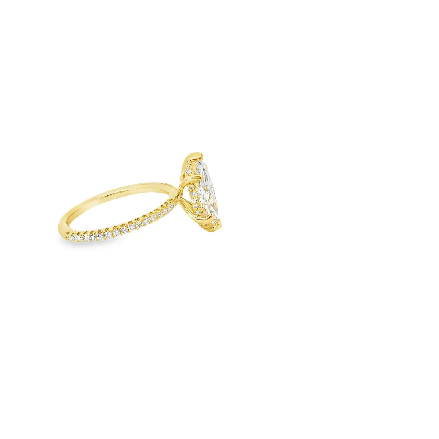 2.32 ct tw Lab Grown Diamond Marqusie Engagement Ring - Image 4