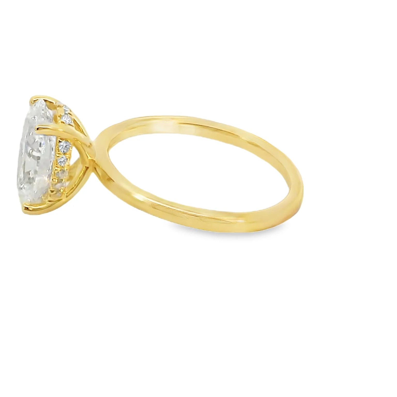 2.5 CT Oval Lab Grown Engagement Ring - Image 2