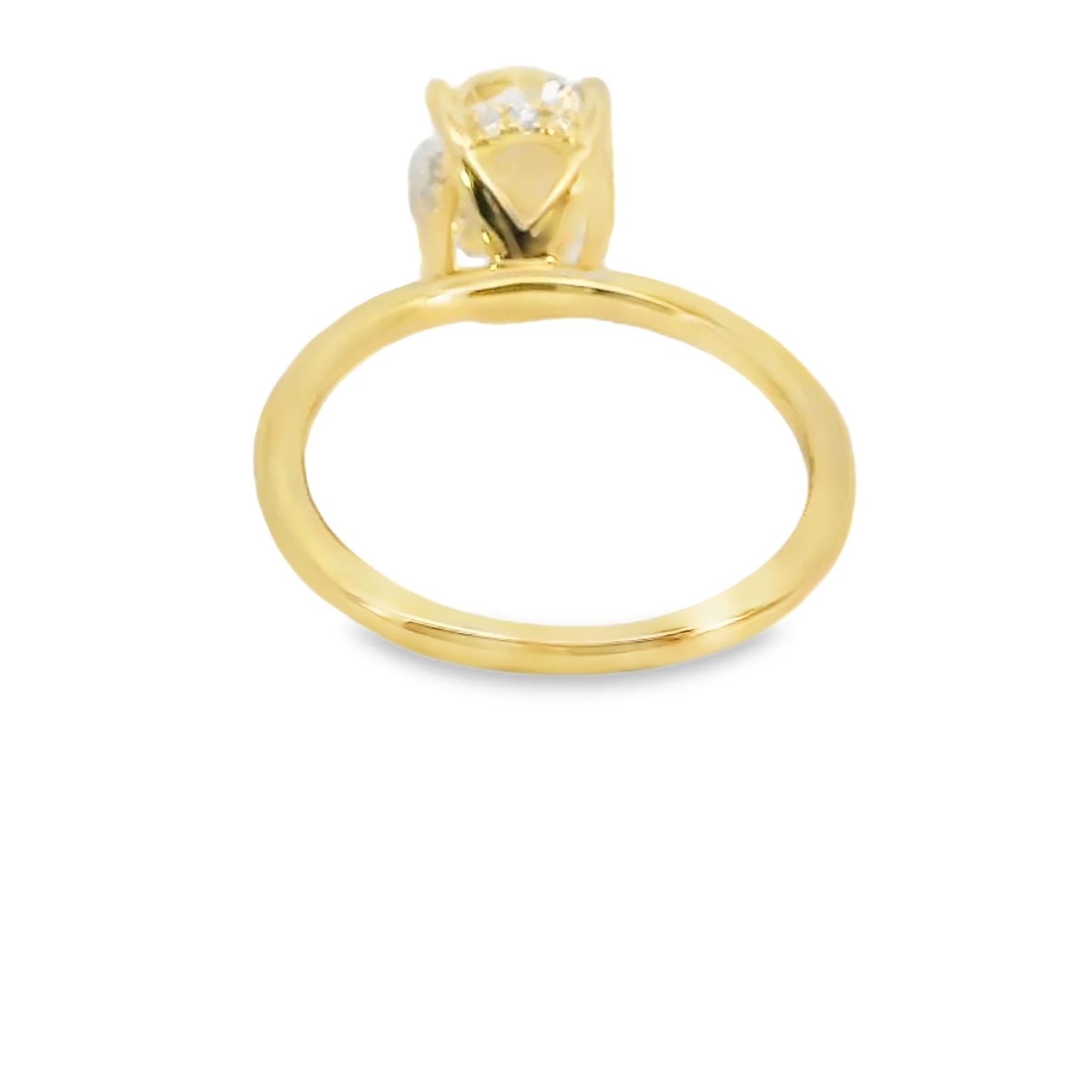 2.5 CT Oval Lab Grown Engagement Ring - Image 3