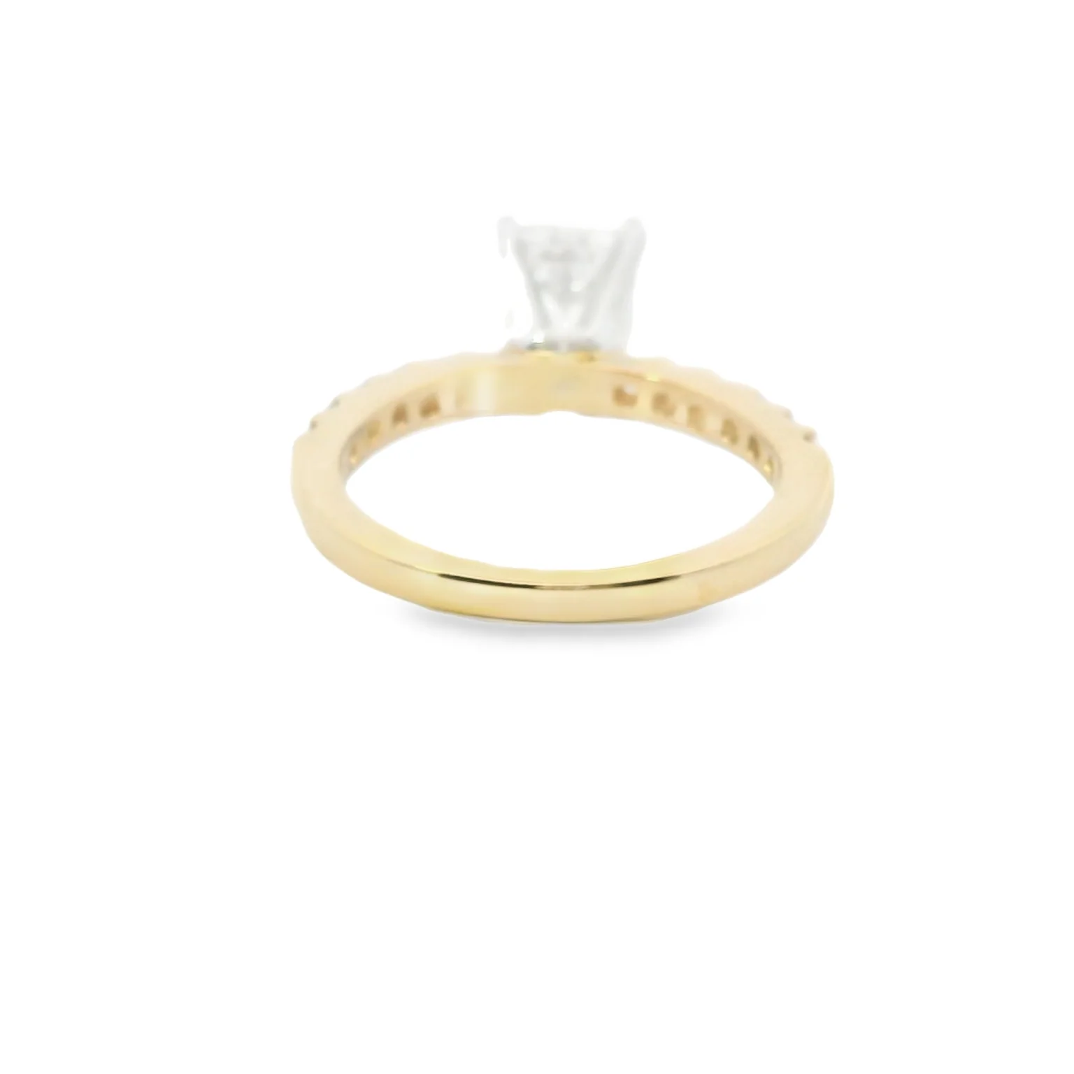 2 Carat Emerald Cut Lab Grown Engagement Ring - Image 3