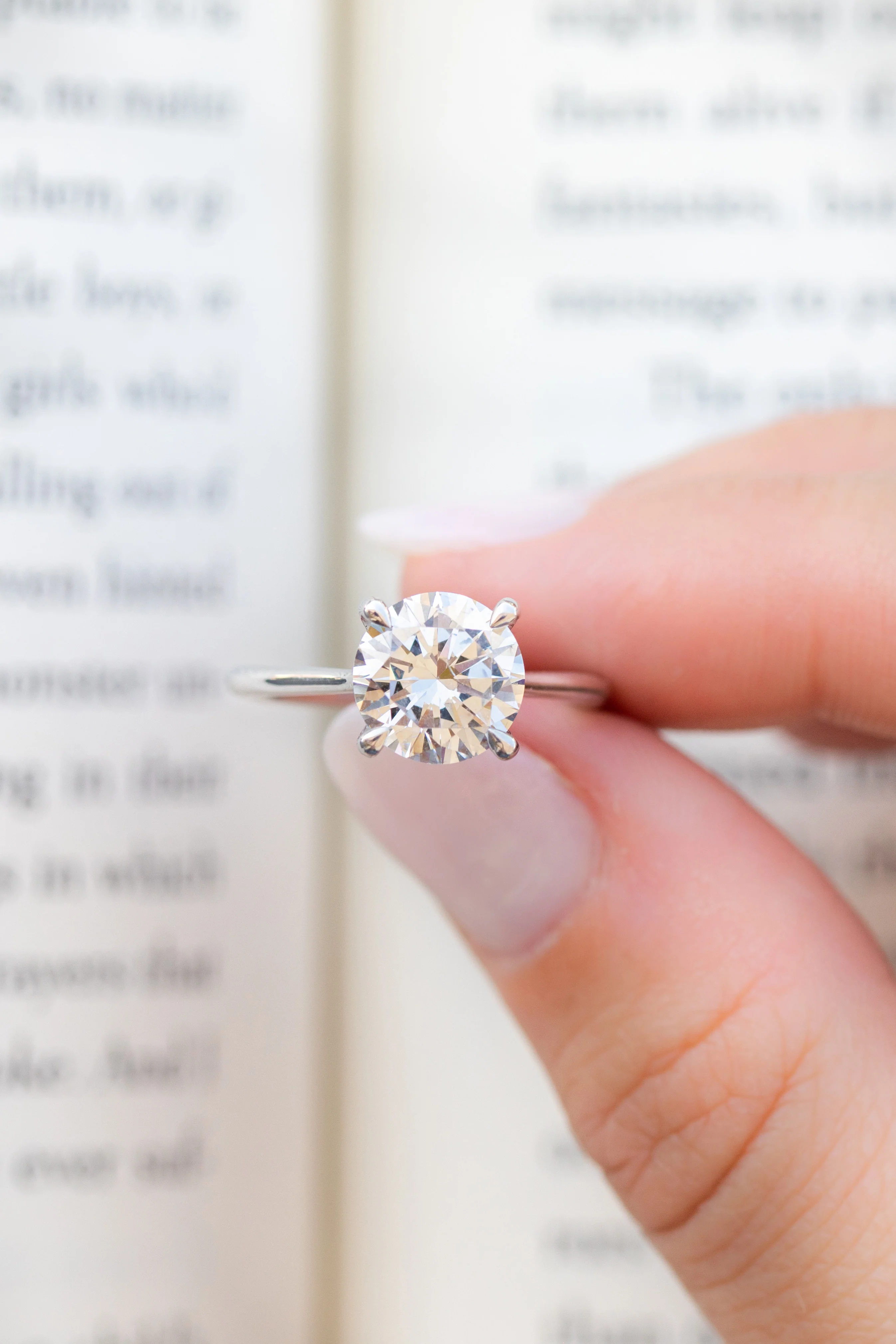 Lab Grown Solitaire Engagement Ring - Image 5