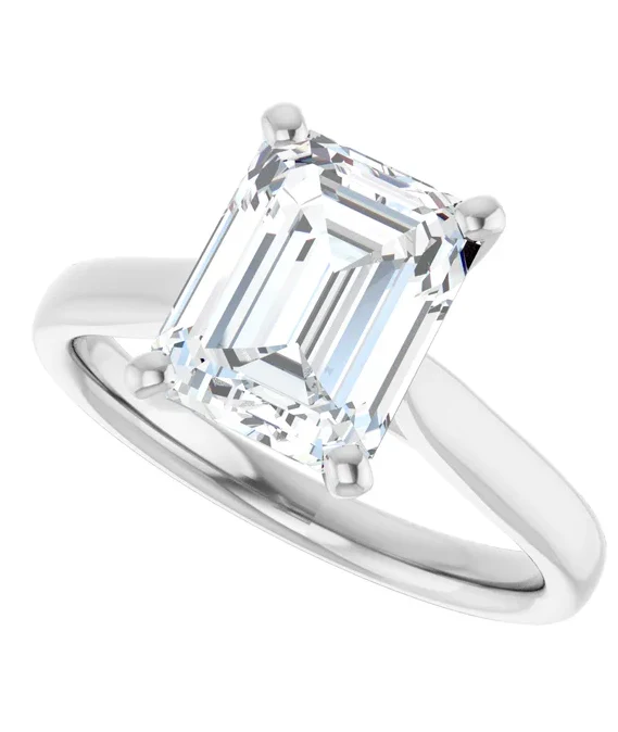2 CT Lab Grown Diamond Cathedral Solitaire Engagement Ring - Image 10