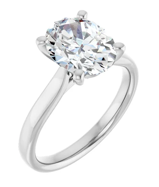 2 CT Lab Grown Diamond Cathedral Solitaire Engagement Ring - Image 3