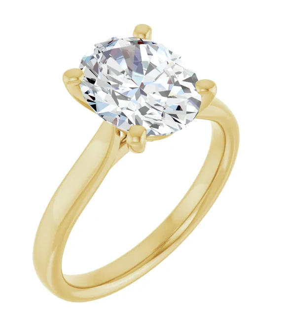 2 CT Lab Grown Diamond Cathedral Solitaire Engagement Ring - Image 4