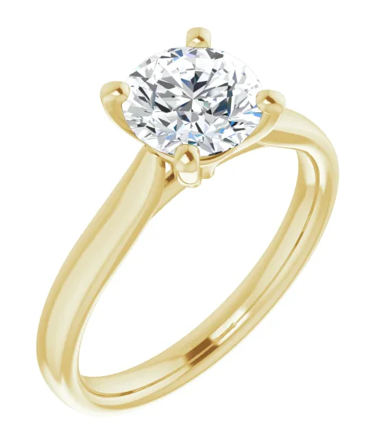 2 CT Lab Grown Diamond Cathedral Solitaire Engagement Ring - Image 6