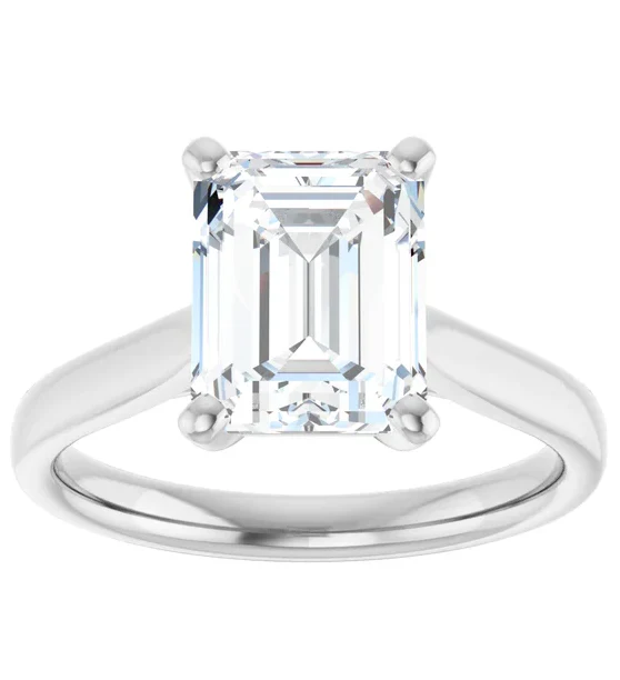 2 CT Lab Grown Diamond Cathedral Solitaire Engagement Ring - Image 8