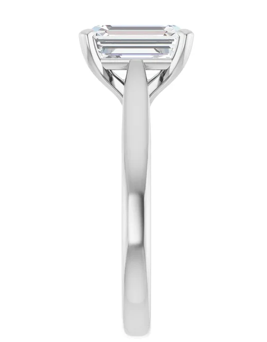 2 CT Lab Grown Diamond Cathedral Solitaire Engagement Ring - Image 9