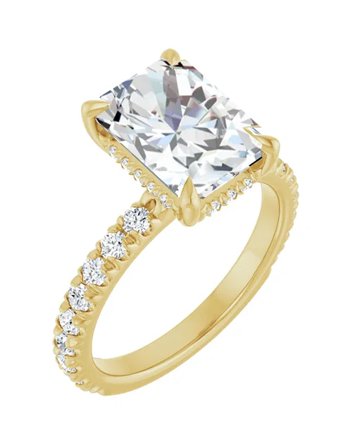 2 CT Lab Grown Diamond Accented Engagement Ring - Image 10