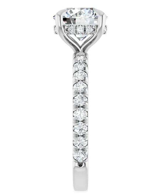 2 CT Lab Grown Diamond Accented Engagement Ring - Image 11