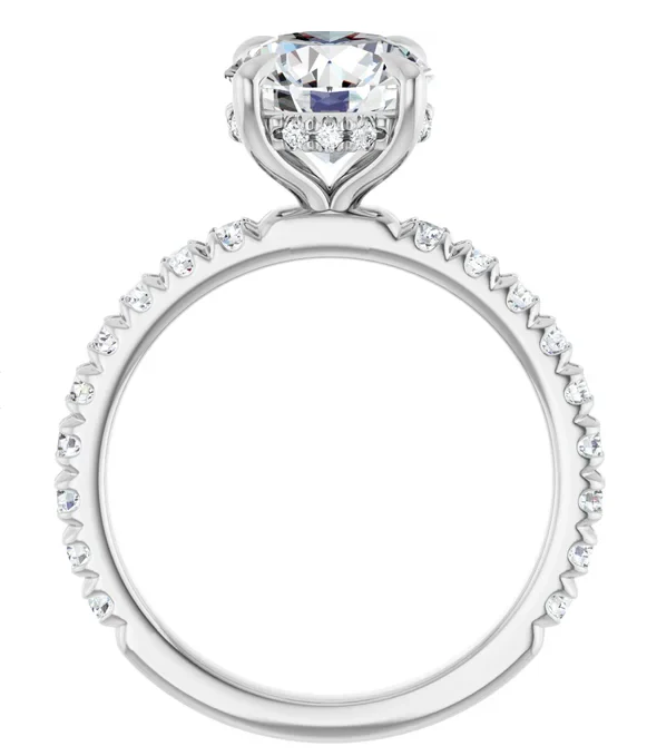 2 CT Lab Grown Diamond Accented Engagement Ring - Image 12