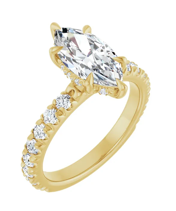 2 CT Lab Grown Diamond Accented Engagement Ring - Image 8