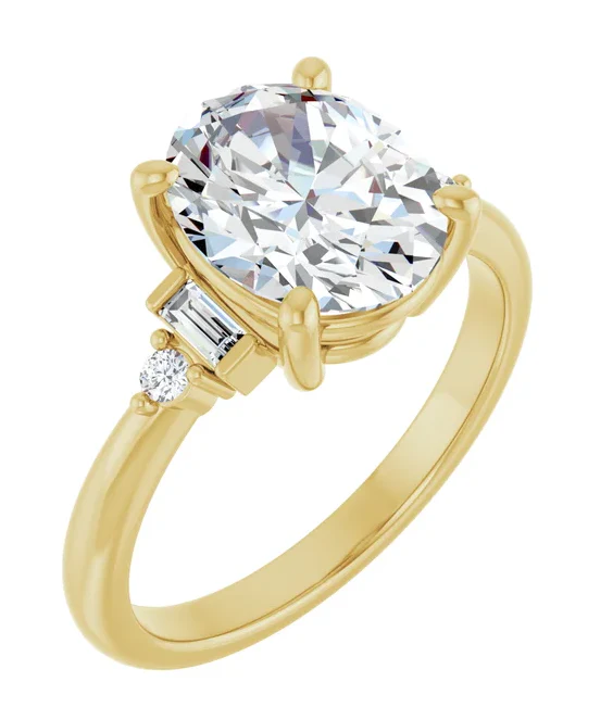 2 CT Lab Grown Diamond Deco Inspired Engagement Ring - Image 3