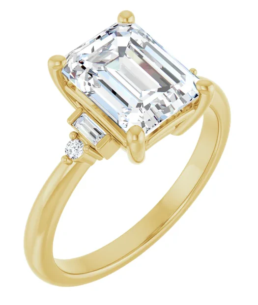 2 CT Lab Grown Diamond Deco Inspired Engagement Ring - Image 5