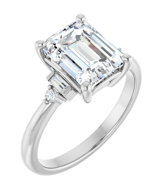 2 CT Lab Grown Diamond Deco Inspired Engagement Ring - Image 6