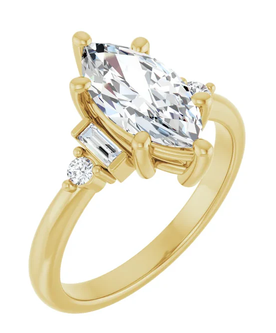 2 CT Lab Grown Diamond Deco Inspired Engagement Ring - Image 7