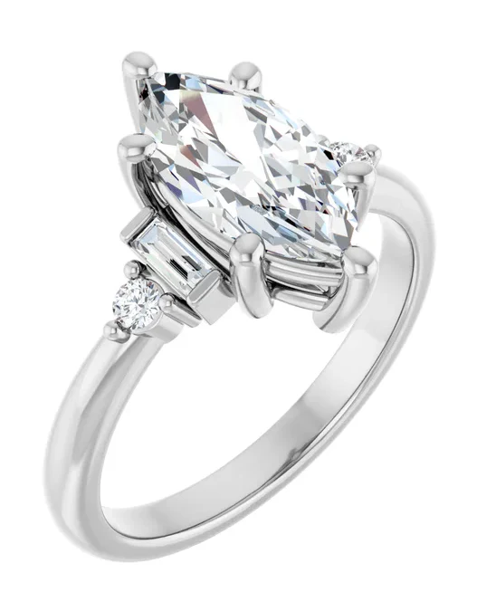 2 CT Lab Grown Diamond Deco Inspired Engagement Ring - Image 8