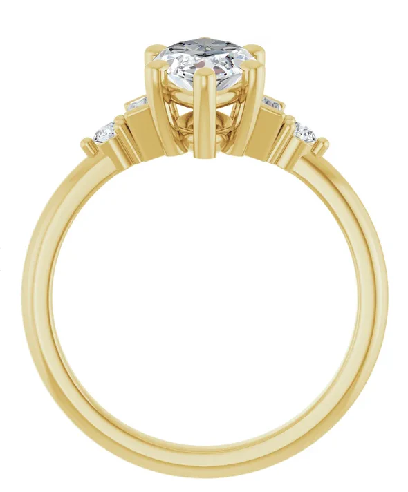 2 CT Lab Grown Diamond Deco Inspired Engagement Ring - Image 9