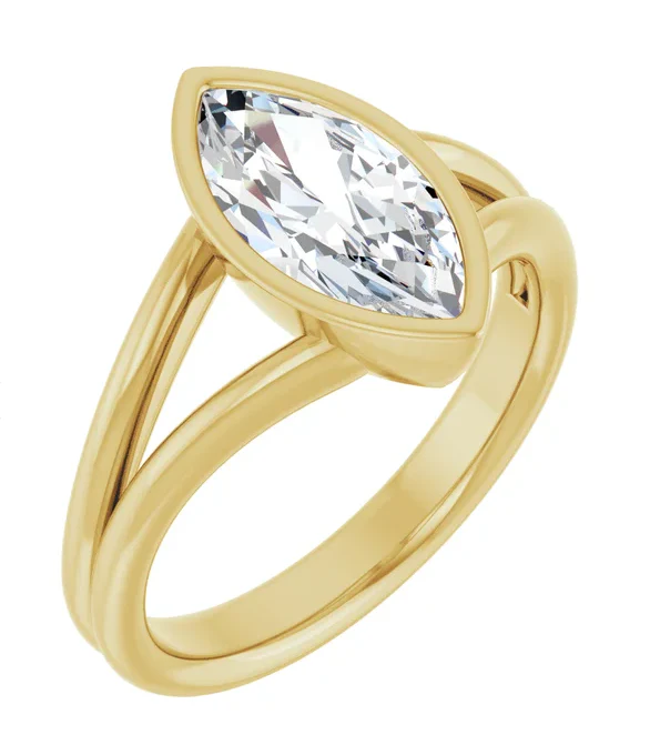 2 CT Lab Grown Diamond Split Shank Engagement Ring - Image 3