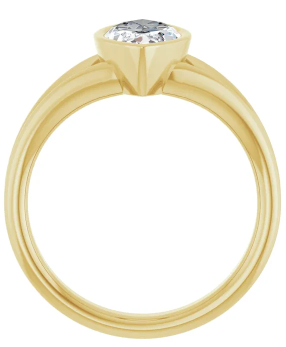 2 CT Lab Grown Diamond Split Shank Engagement Ring - Image 7