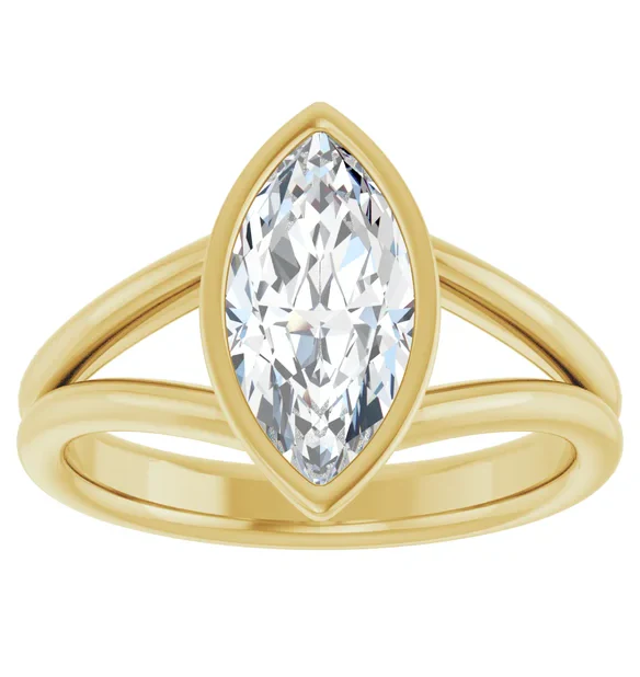 2 CT Lab Grown Diamond Split Shank Engagement Ring - Image 8