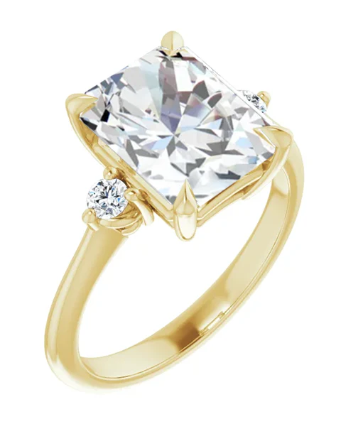 2 CT Lab Grown Diamond Three Stone Engagement Ring - Image 10