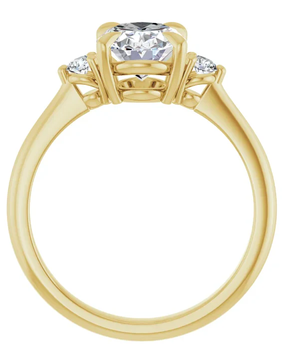 2 CT Lab Grown Diamond Three Stone Engagement Ring - Image 12