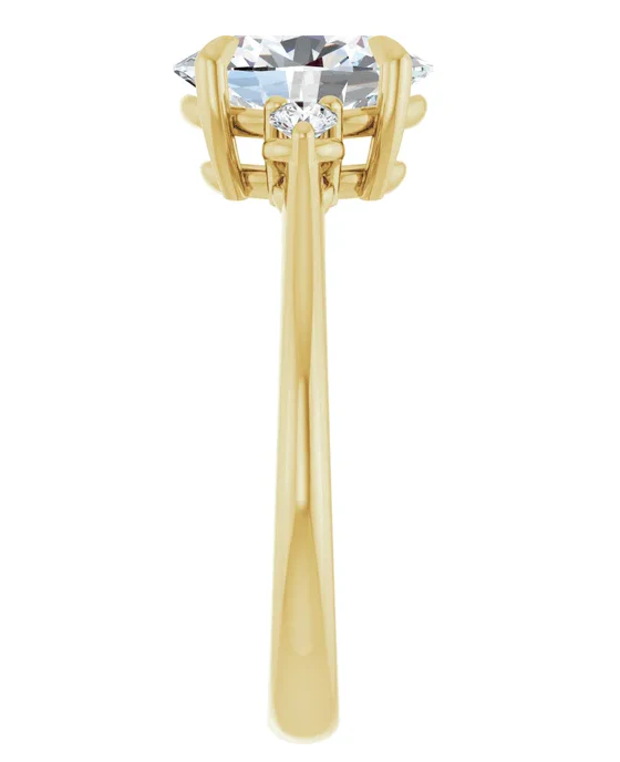 2 CT Lab Grown Diamond Three Stone Engagement Ring - Image 13