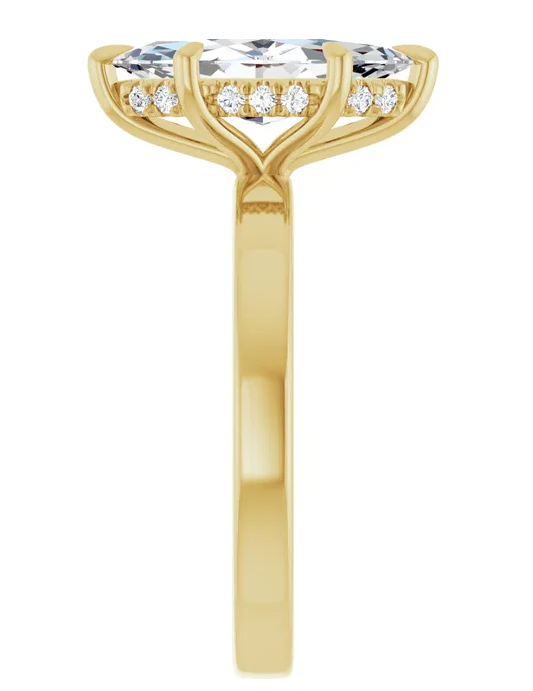 2 CT Lab Grown Diamond Hidden Halo Solitaire Engagement Ring - Image 10