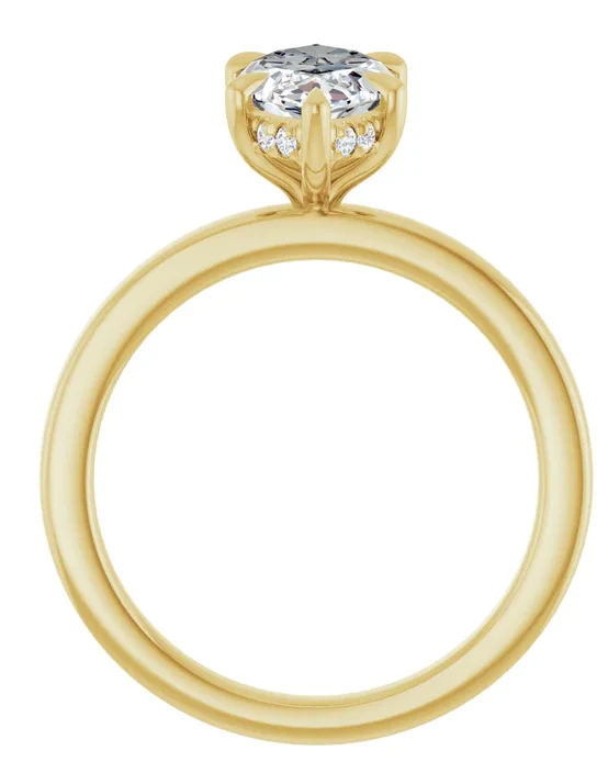 2 CT Lab Grown Diamond Hidden Halo Solitaire Engagement Ring - Image 11