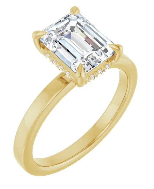 2 CT Lab Grown Diamond Hidden Halo Solitaire Engagement Ring - Image 13