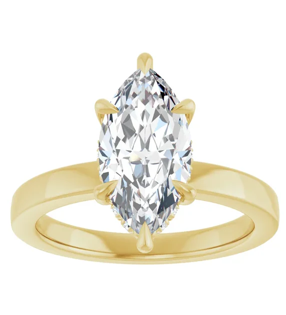 2 CT Lab Grown Diamond Hidden Halo Solitaire Engagement Ring - Image 9