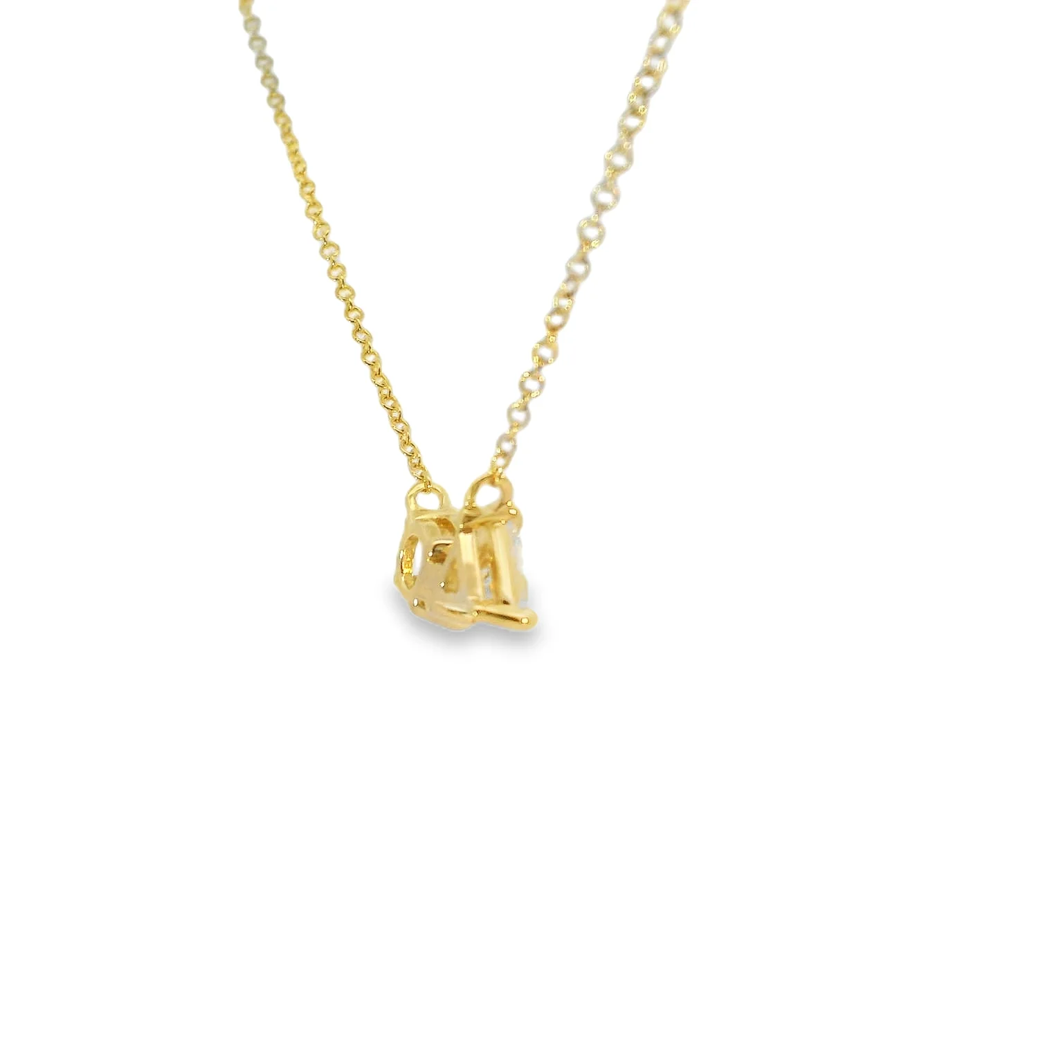 .97 ct tw Trillian & Round Diamond Necklace - Image 2