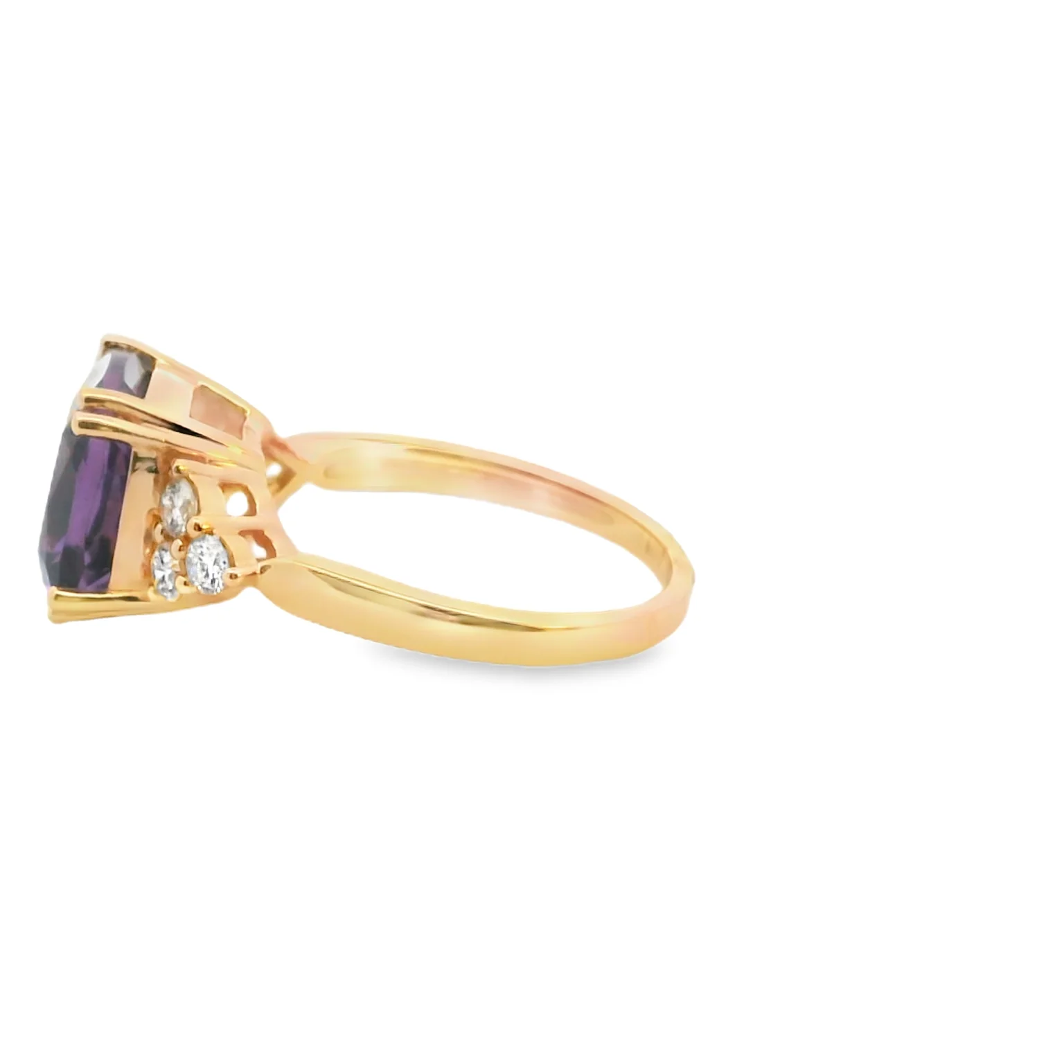 Amethyst and Diamond Ring - Image 2