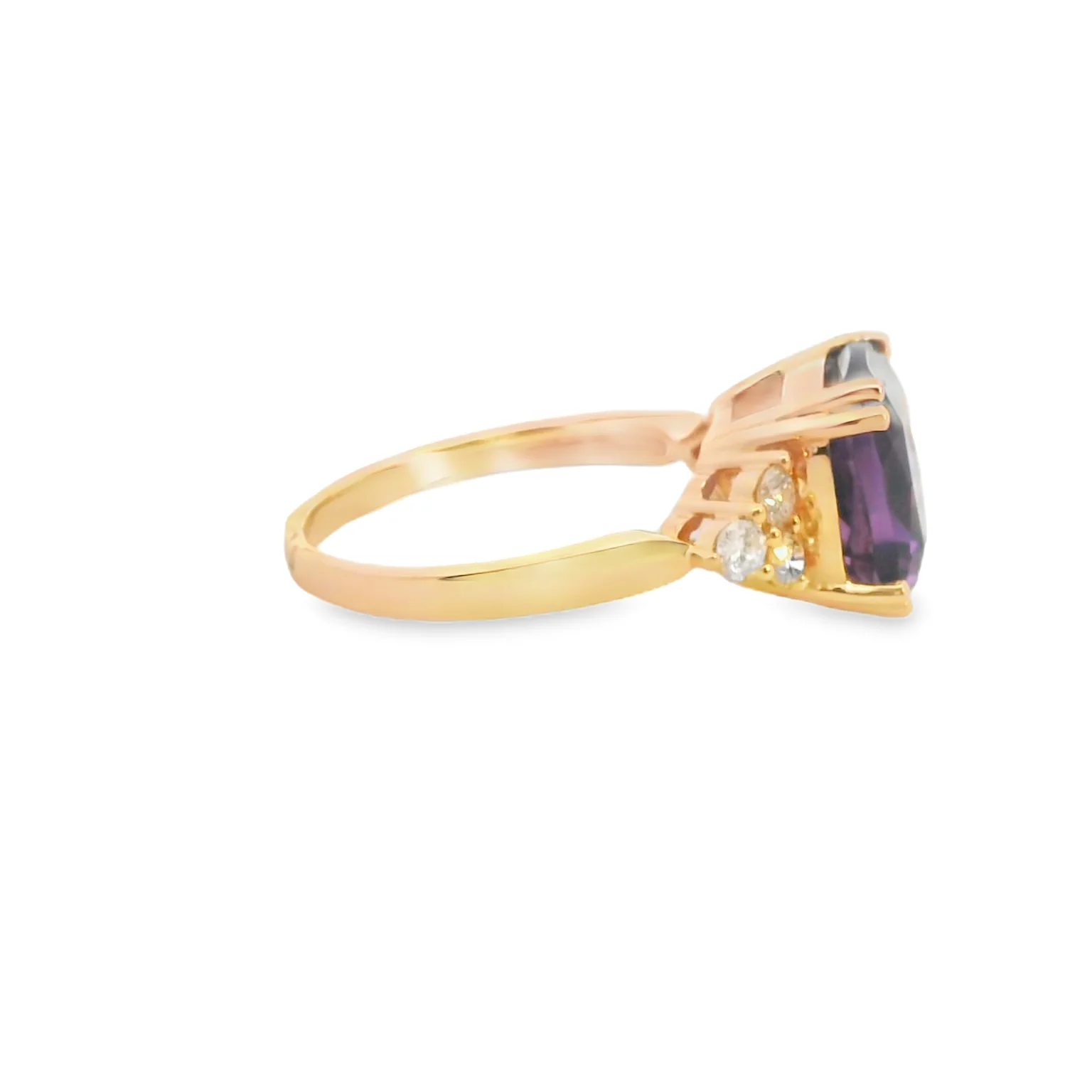 Amethyst and Diamond Ring - Image 4