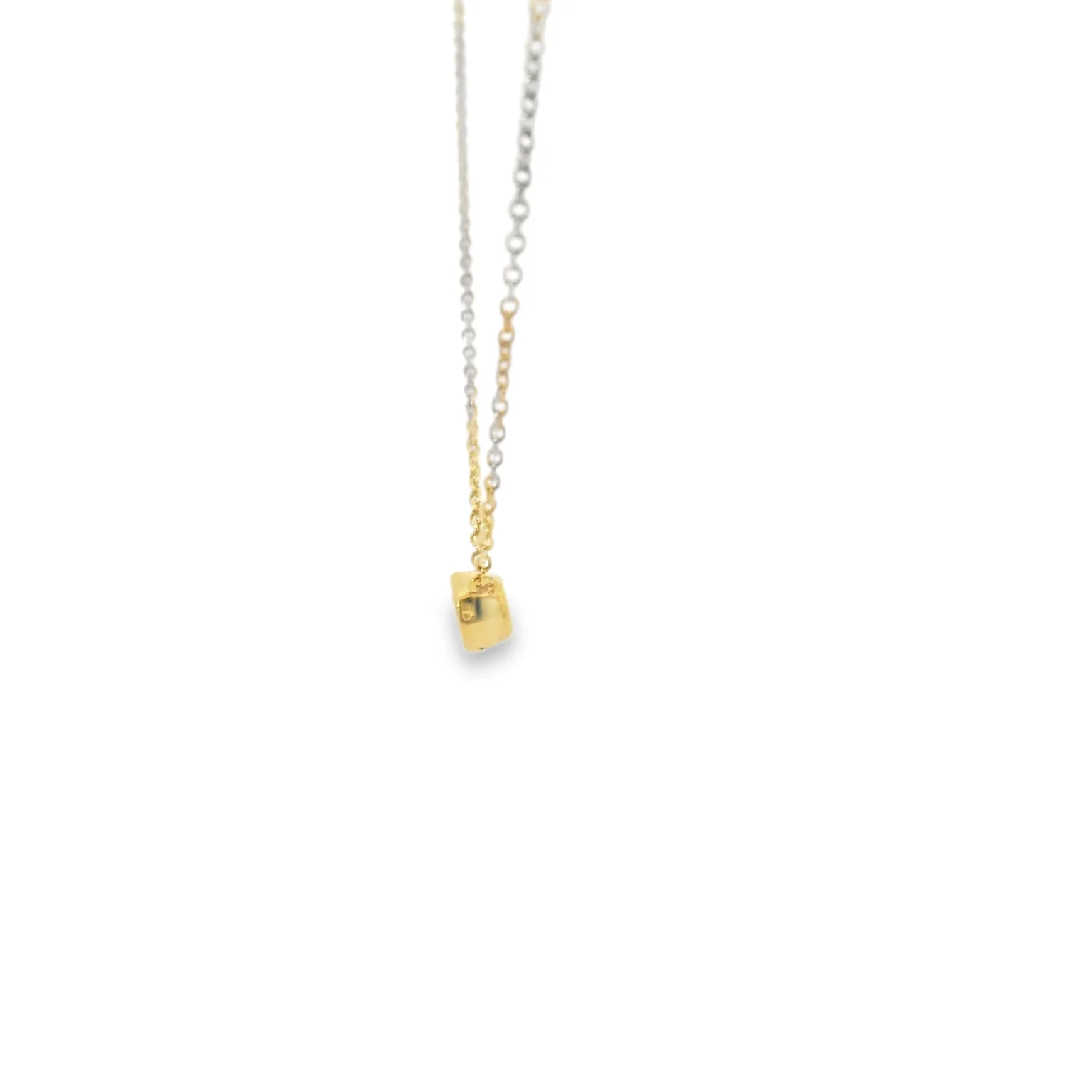 Bezel Set Oval Diamond Pendant - Image 2