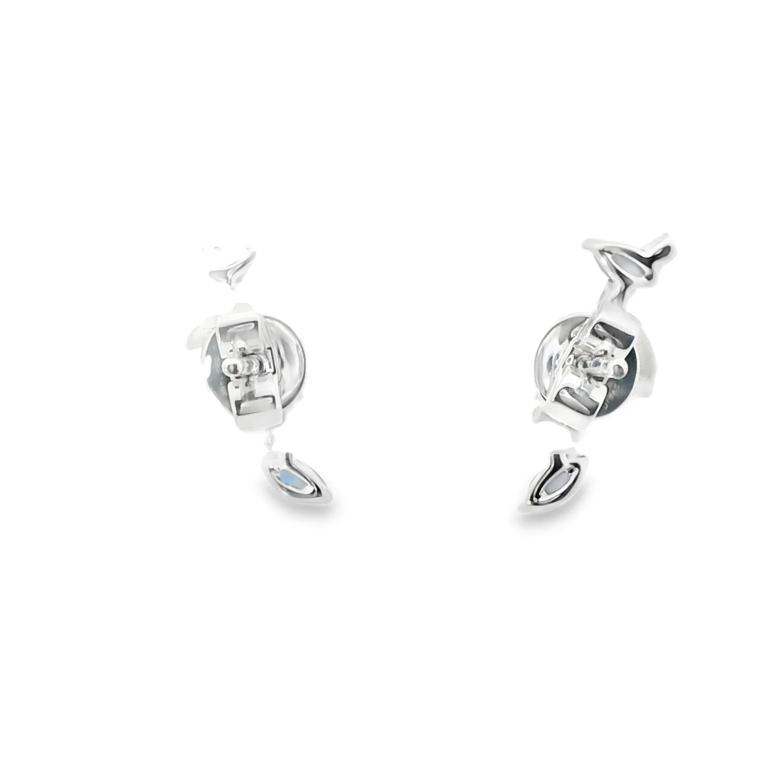 Blue and Green Sapphire and Diamond Climbers - Image 3