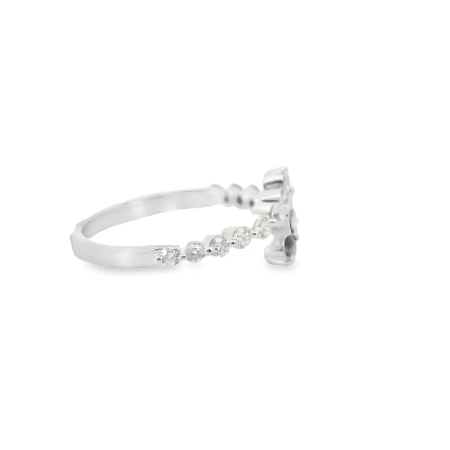 Bypass Sapphire and Diamond Ring - Image 4