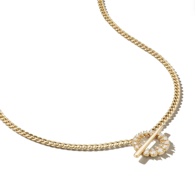 Circle Pendant with Faux Toggle - Image 3