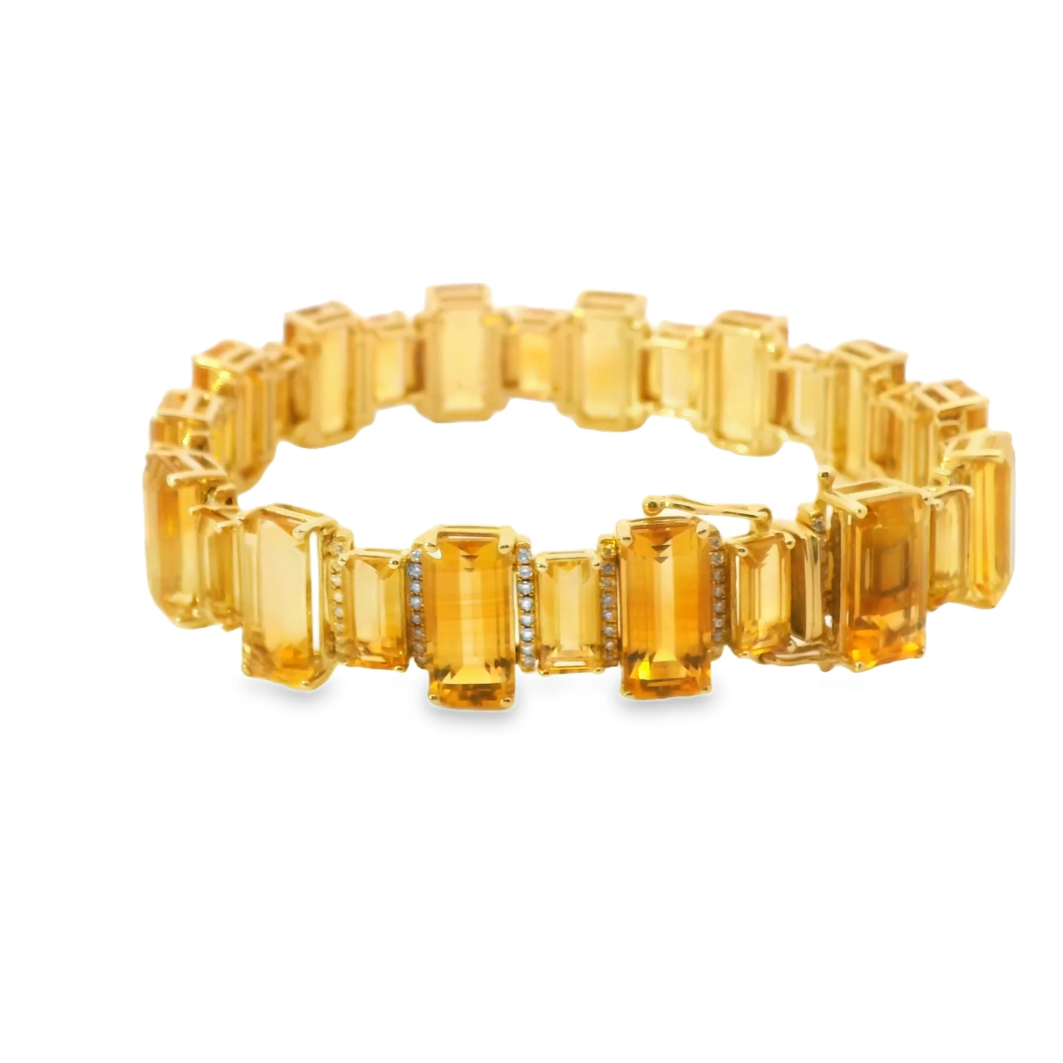 Citrine and Diamond Bracelet - Image 2
