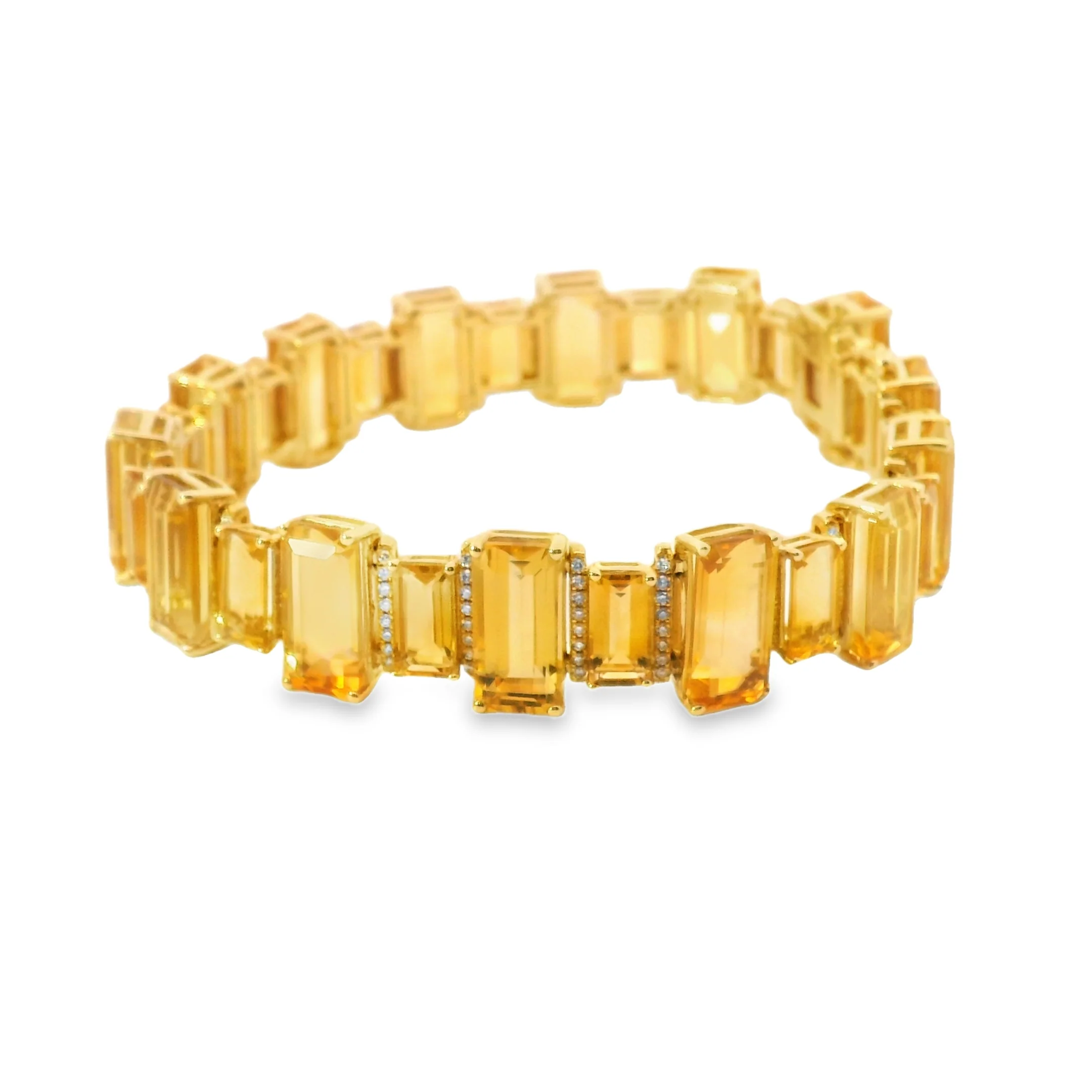 Citrine and Diamond Bracelet - Image 3